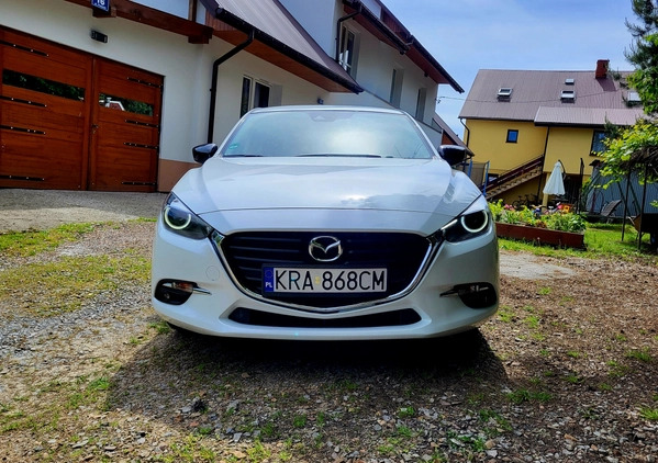 Mazda 3 cena 62900 przebieg: 102000, rok produkcji 2017 z Węgrów małe 232